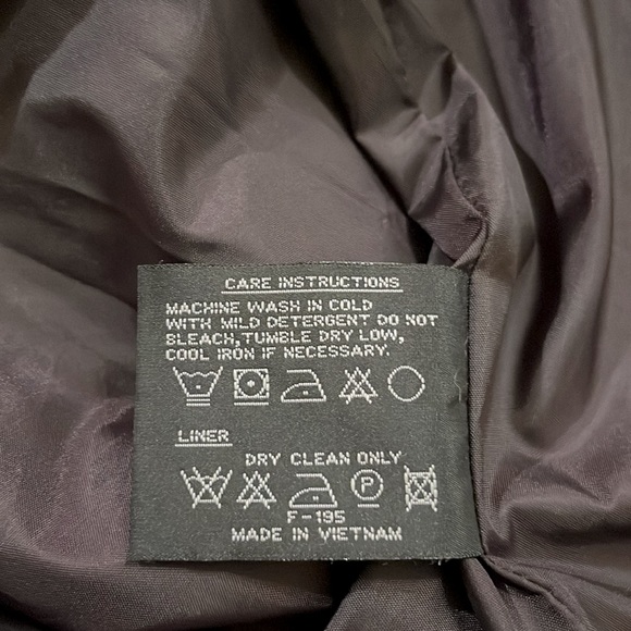 FLEET STREET Brown Full Zip Toggle Button Raincoat Jacket Size PM - Picture 12 of 16